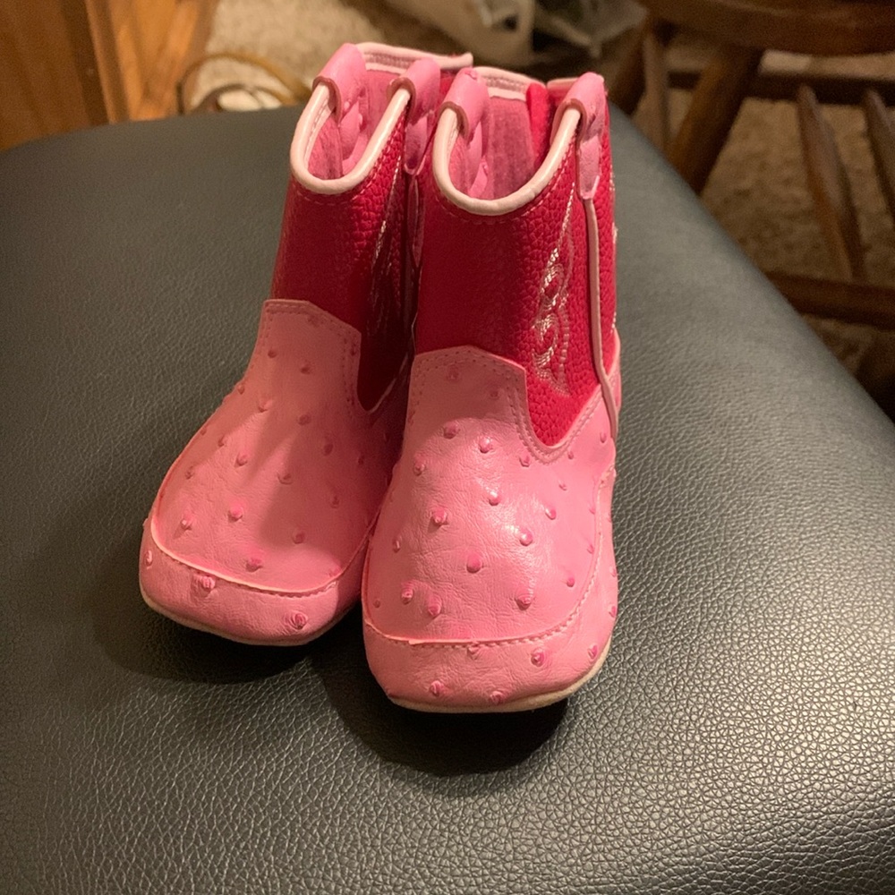 Baby buckers pink baby cowgirl boots